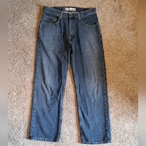 Vintage Levi's 569 Loose Straight Distressed Denim Blue Jeans Men's Size 32x32